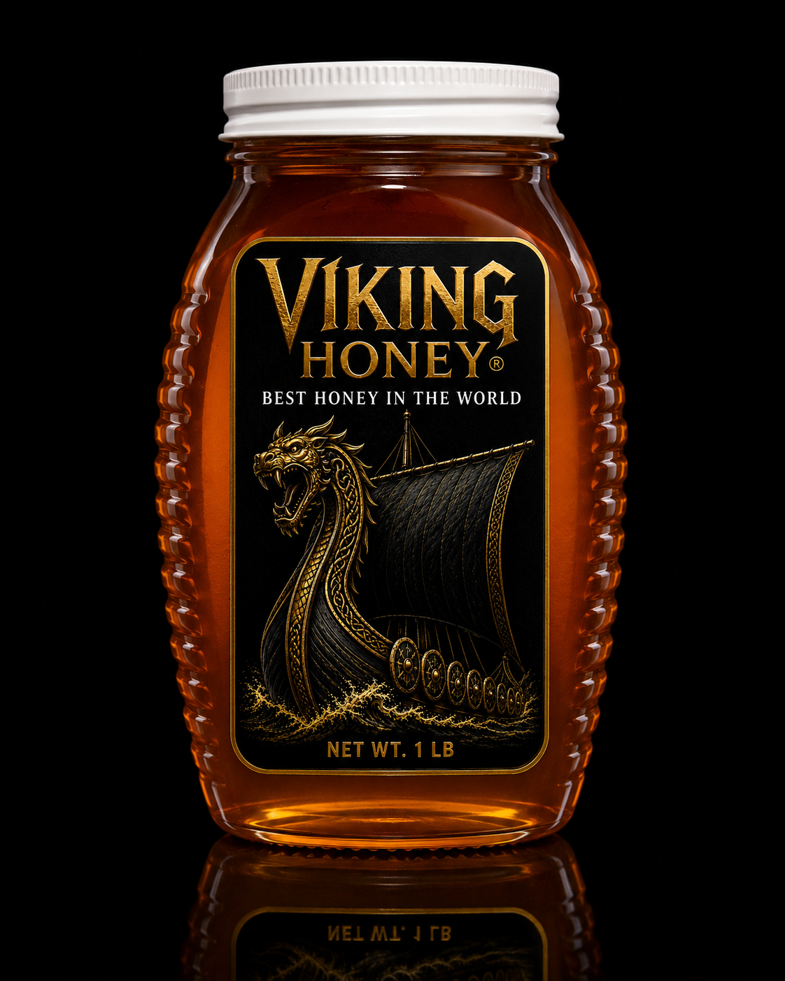 Viking Honey Founder’s Reserve One Pound Queenline Vessel